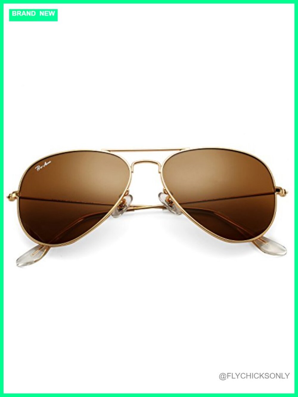 Classic Aviator Sunglasses Glass Lens Metal UV400